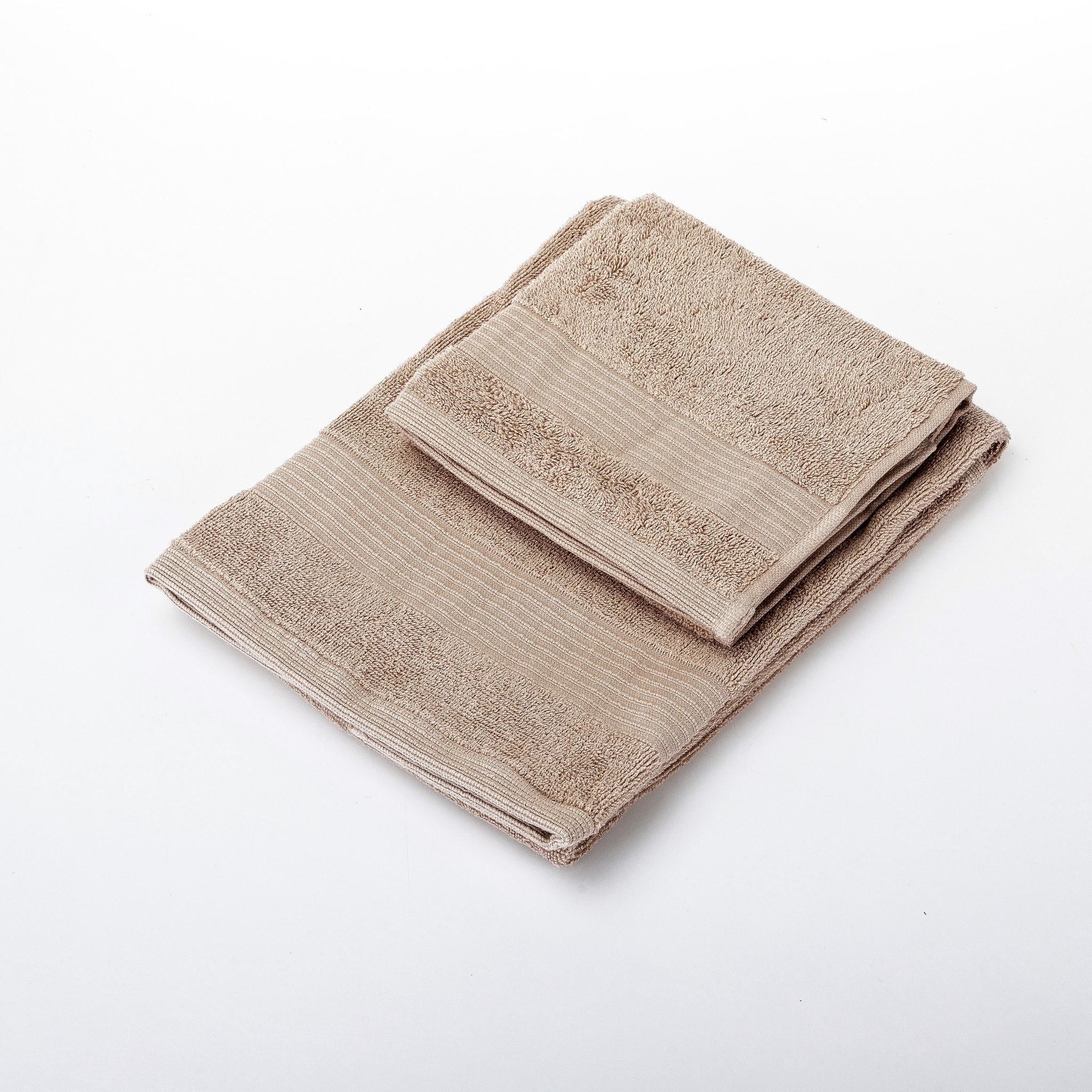 UNO CASA DESIGN Coppia Asciugamano + Ospite Julia in Spugna di Puro Cotone 500 gr/mq