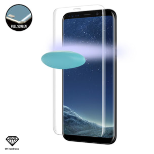 Protezione in vetro temperato premium a schermo intero curvo 4D con accessori per l'installazione per Samsung S8