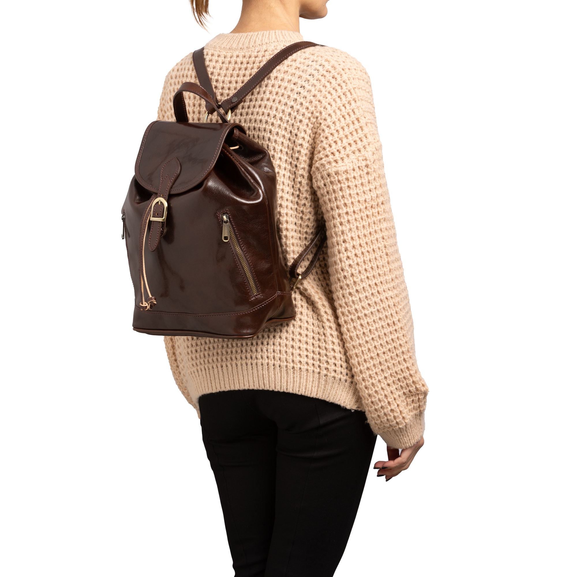 Borsa a spalla  da donna In Vera pelle Made in Italy 25x32x14 cm