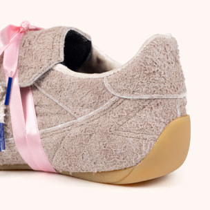 Zapatilla Retro-Futuro con Textura Yeti y Cintas Rosa MUNICH MUNDIAL STRADA YETI 05
