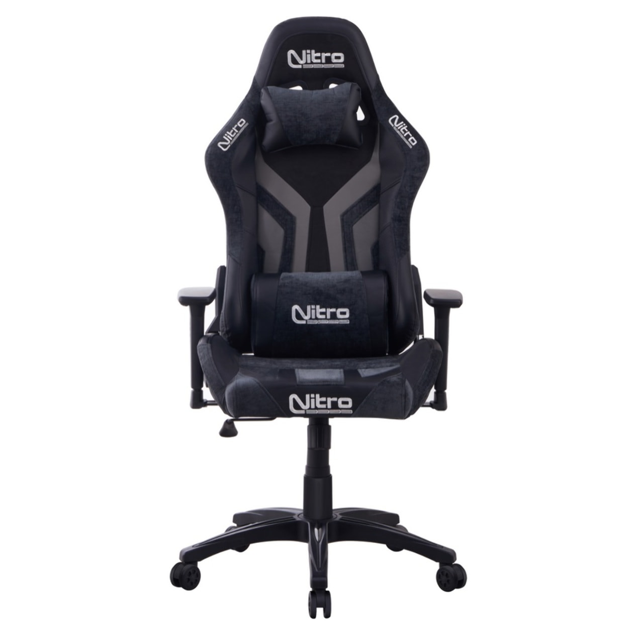 Poltrona gaming reclinabile a 155 gradi grigio e nera - Flyco