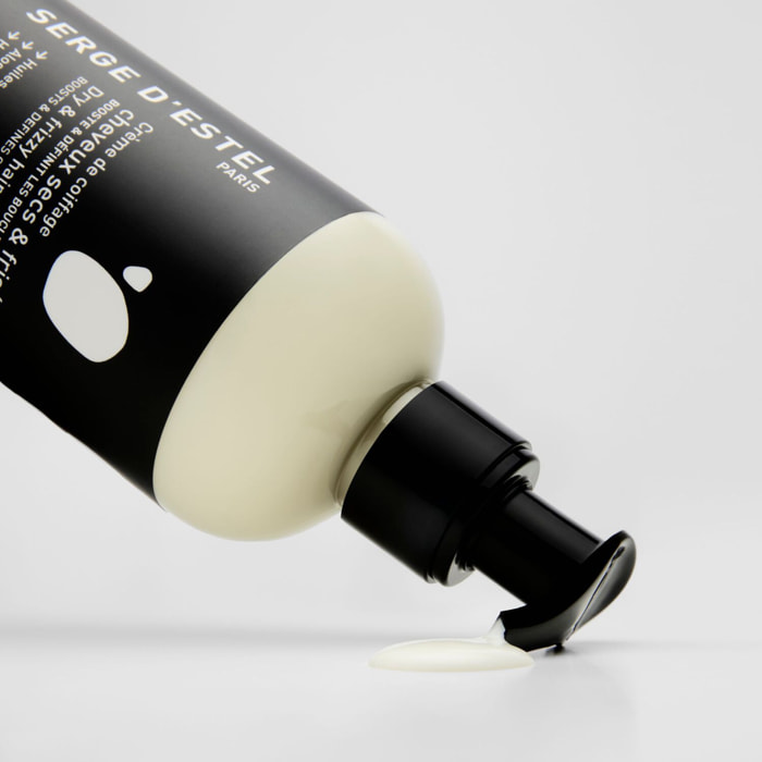 Cheveux Secs et Frisés - Crème de Coiffage Sans Rinçage pour Cheveux Secs et Frisés