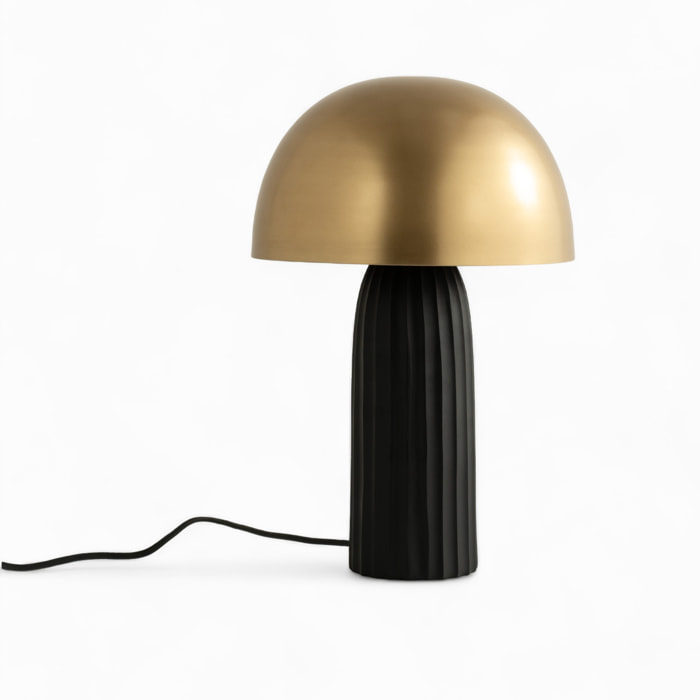 Lampe en métal noir et doré - Joy