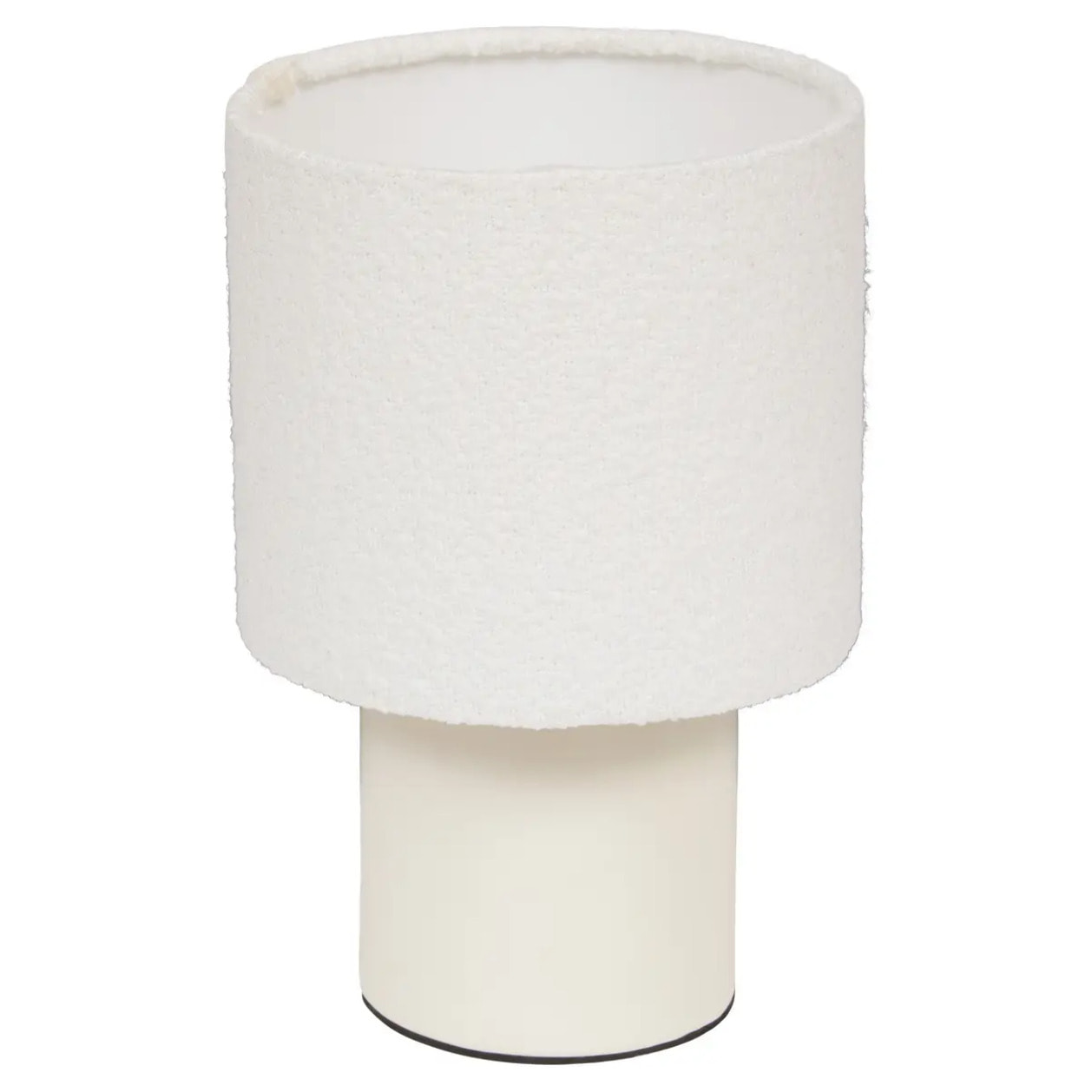 Lampe Kelia cylindrique H.23cm blanc