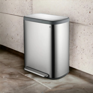 Poubelle pédale tri sélectif EMPIRE 60L