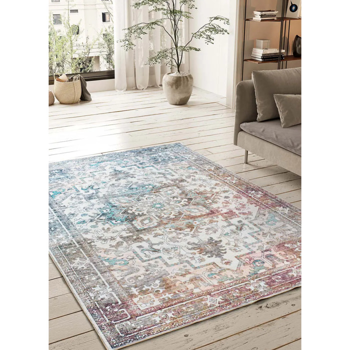 Alfombra impresa estilo vintage multicolor Class, varias medidas disponibles