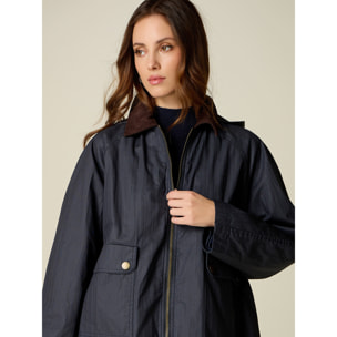 Oltre - Trench corto con interno staccabile - Blu
