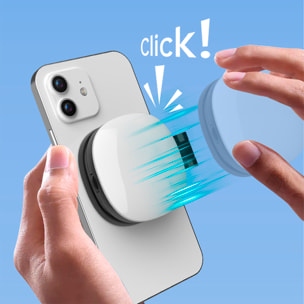 Lámpara de iluminación suplementaria para selfies con espejo, 3 tipos de luz, regulación de brillo y batería recargable.