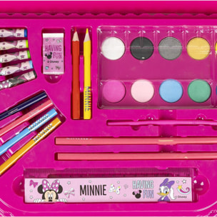 Set Papelería Coloreable 50 Piezas Minnie