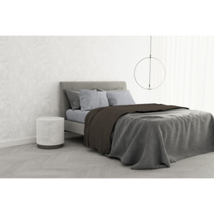 COMPLETO LETTO TRENDY CHIC MADE IN ITALY COTONE- MARRONE MATRIMONIALE