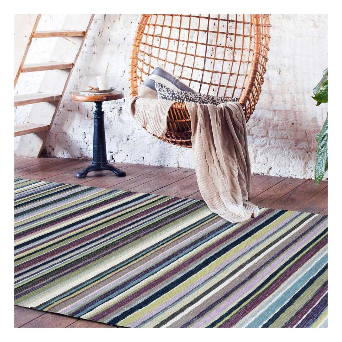 Tapis kilim fait main en laine motif géométrique LODU