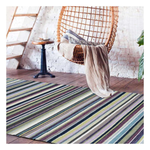 Tapis kilim fait main en laine motif géométrique LODU
