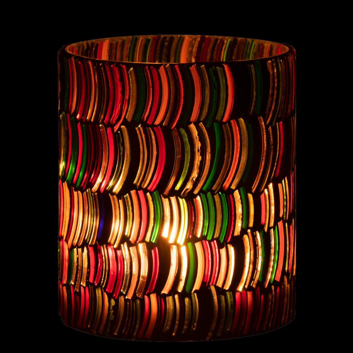 J-Line photophore Mosaic Courbe - verre - mix - medium