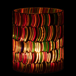 J-Line photophore Mosaic Courbe - verre - mix - medium