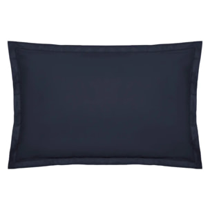 Taie d'oreiller "Carina" en coton bleu encre 50x70cm