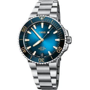 Reloj Oris 4125-07-8-22-09PEB Hombre Analogico Automatico con Correa de Acero inoxidable