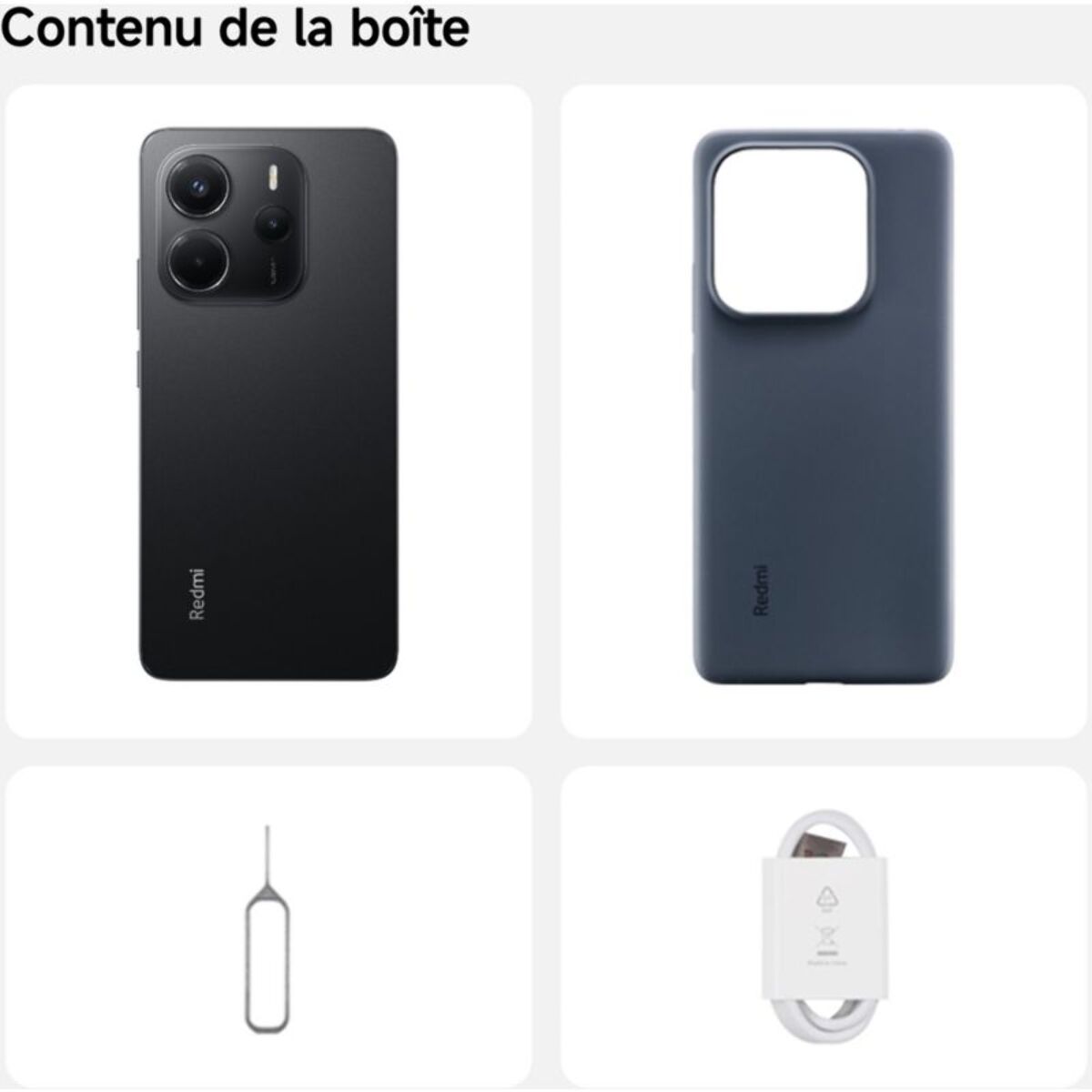 Smartphone XIAOMI Redmi Note 14 Noir 256Go 4G