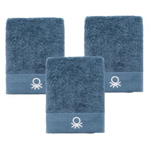 Juego de 3 toallas de baño 50x90cm, gris oscuro