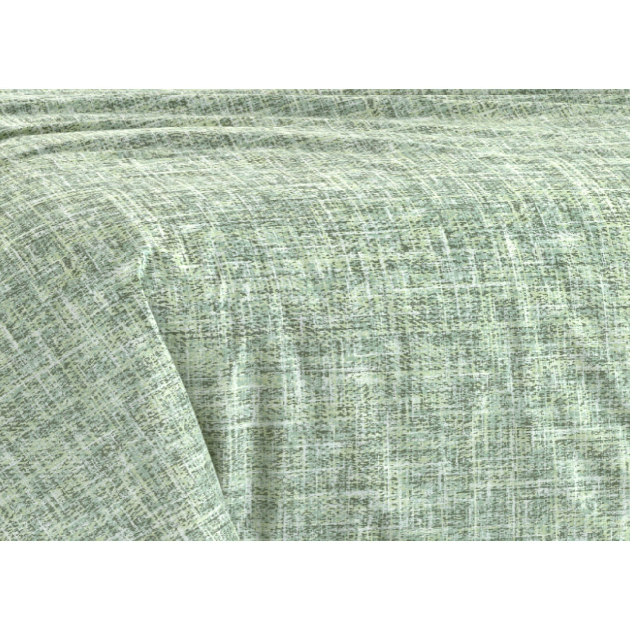 Copripiumino 100% Cotone Disegno Canva Verde