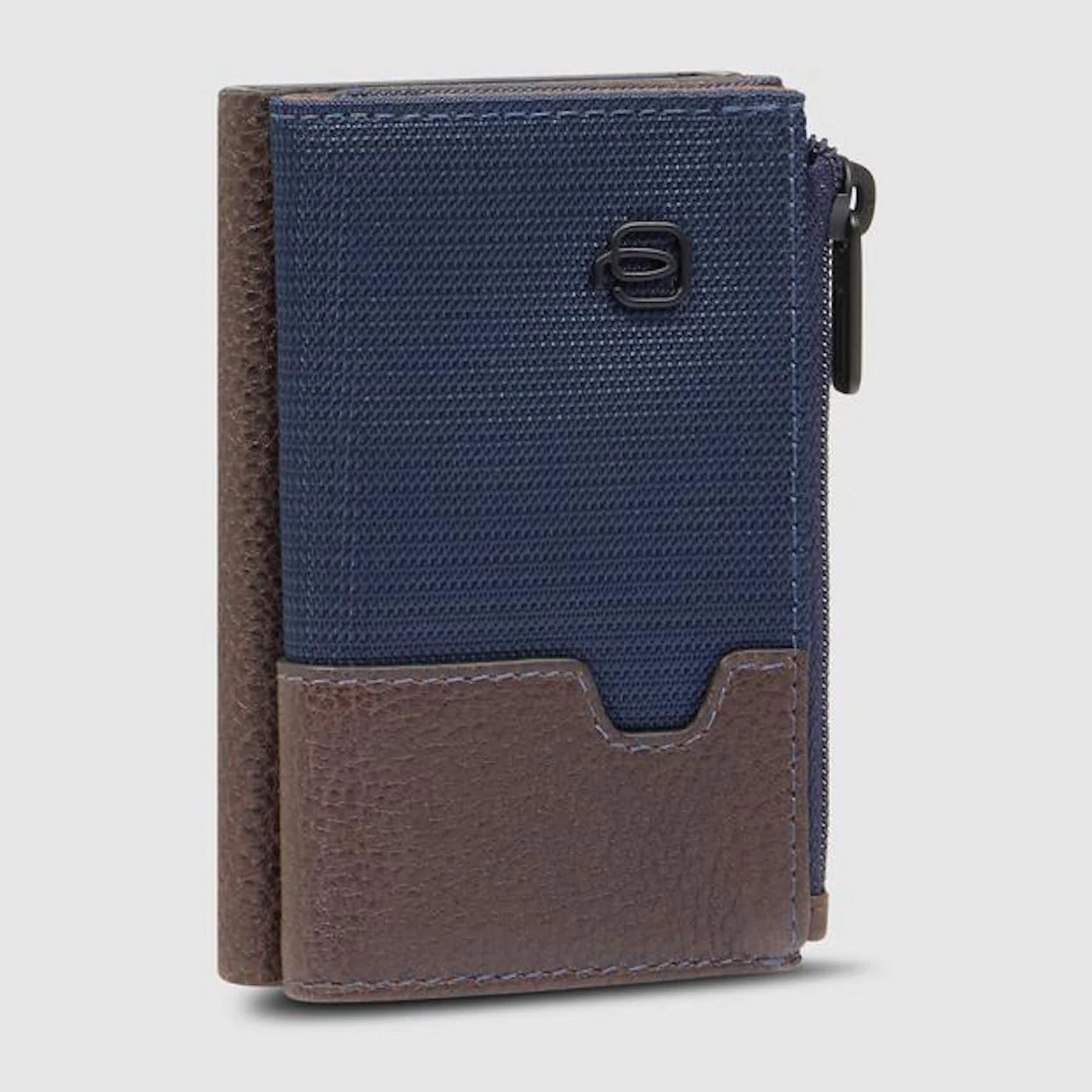 Piquadro Portafoglio compatto con portacarte automatico, porta monete e protezione RFID