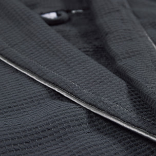 Albornoz s/m 360 gr/m2 nido de abeja 100% algodón gris