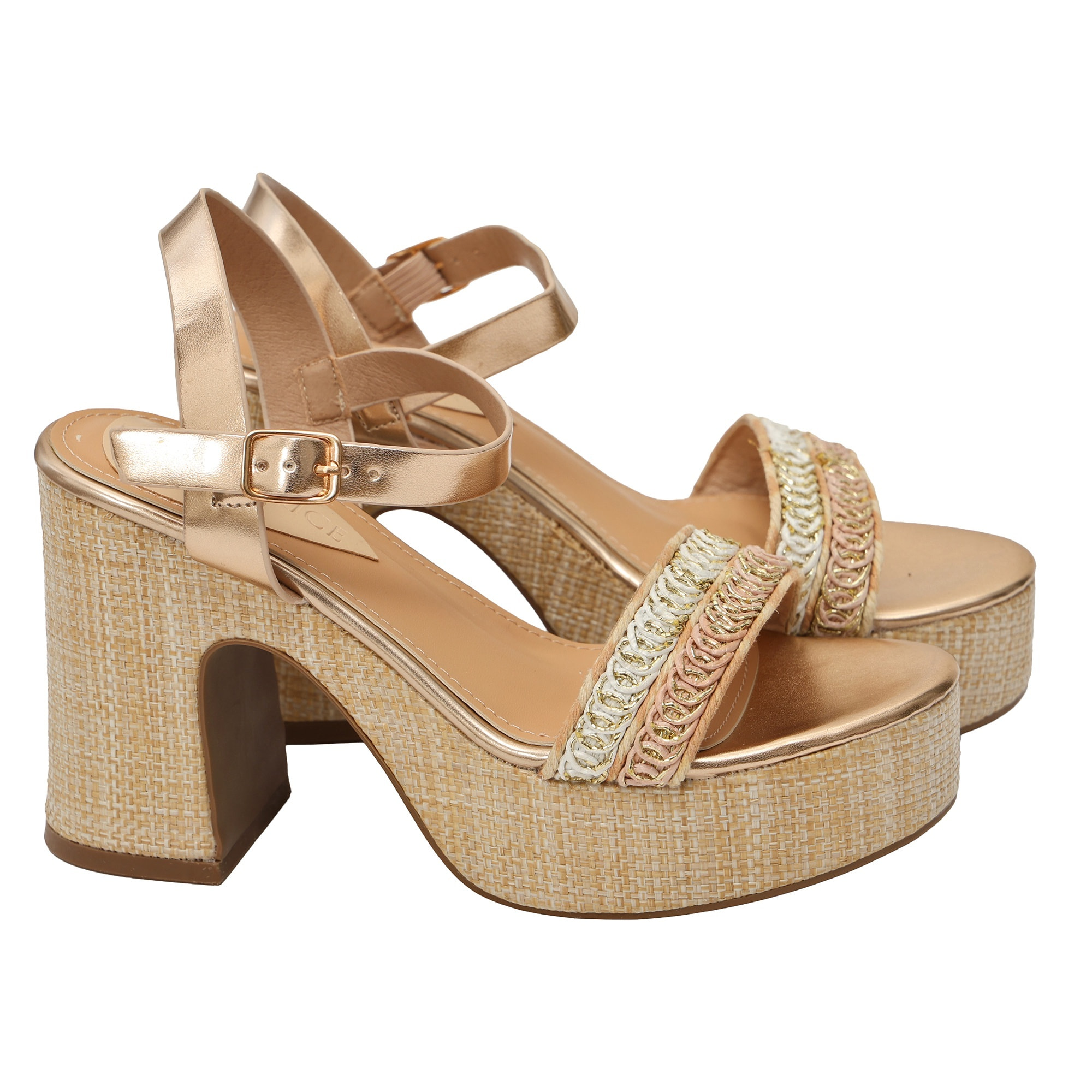 Sandali cinturino - tacco 11,0 cm - plateaux 4,0 cm