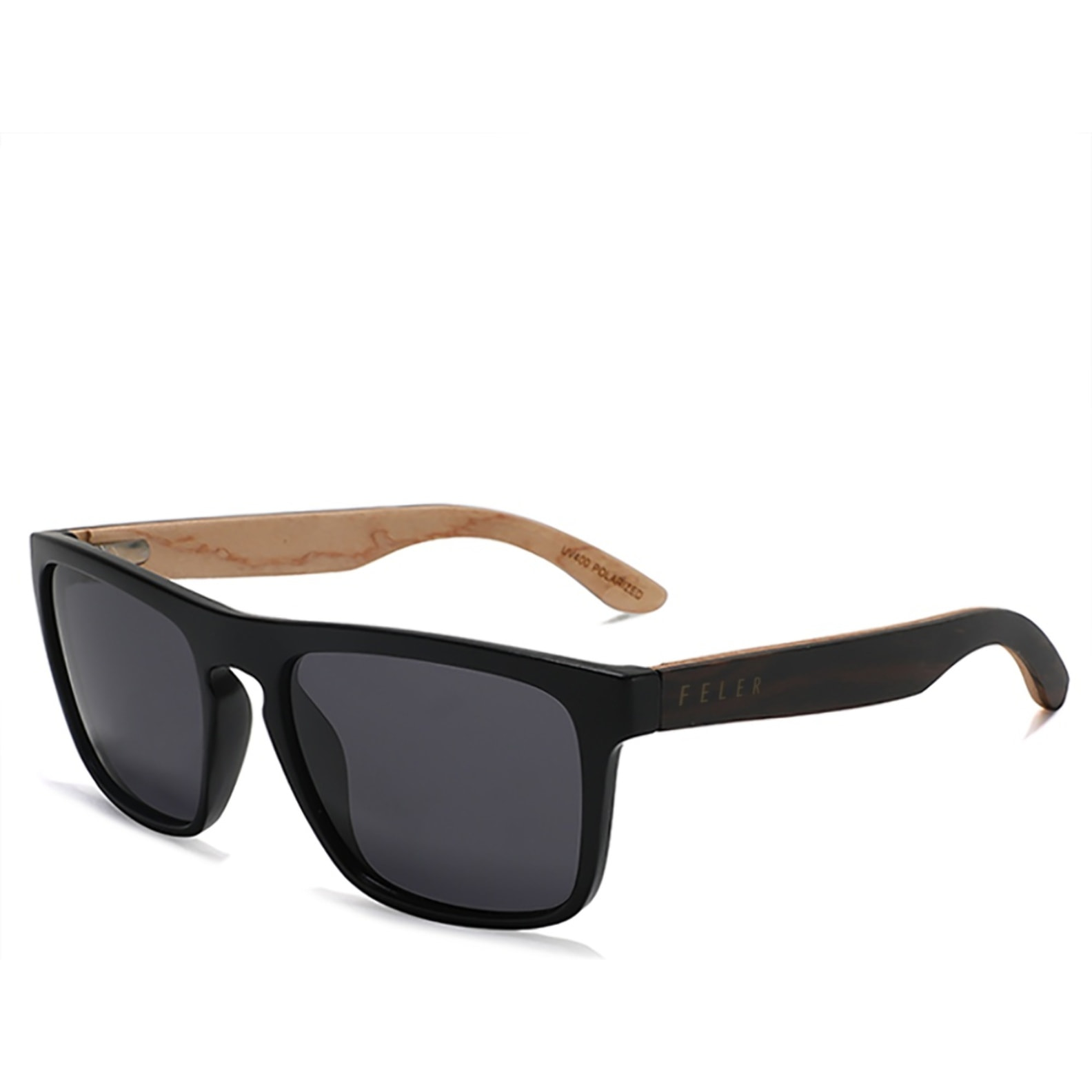 Gafas de Sol Feler 1585-1 Polarizadas de Madera Unisex 56 mm