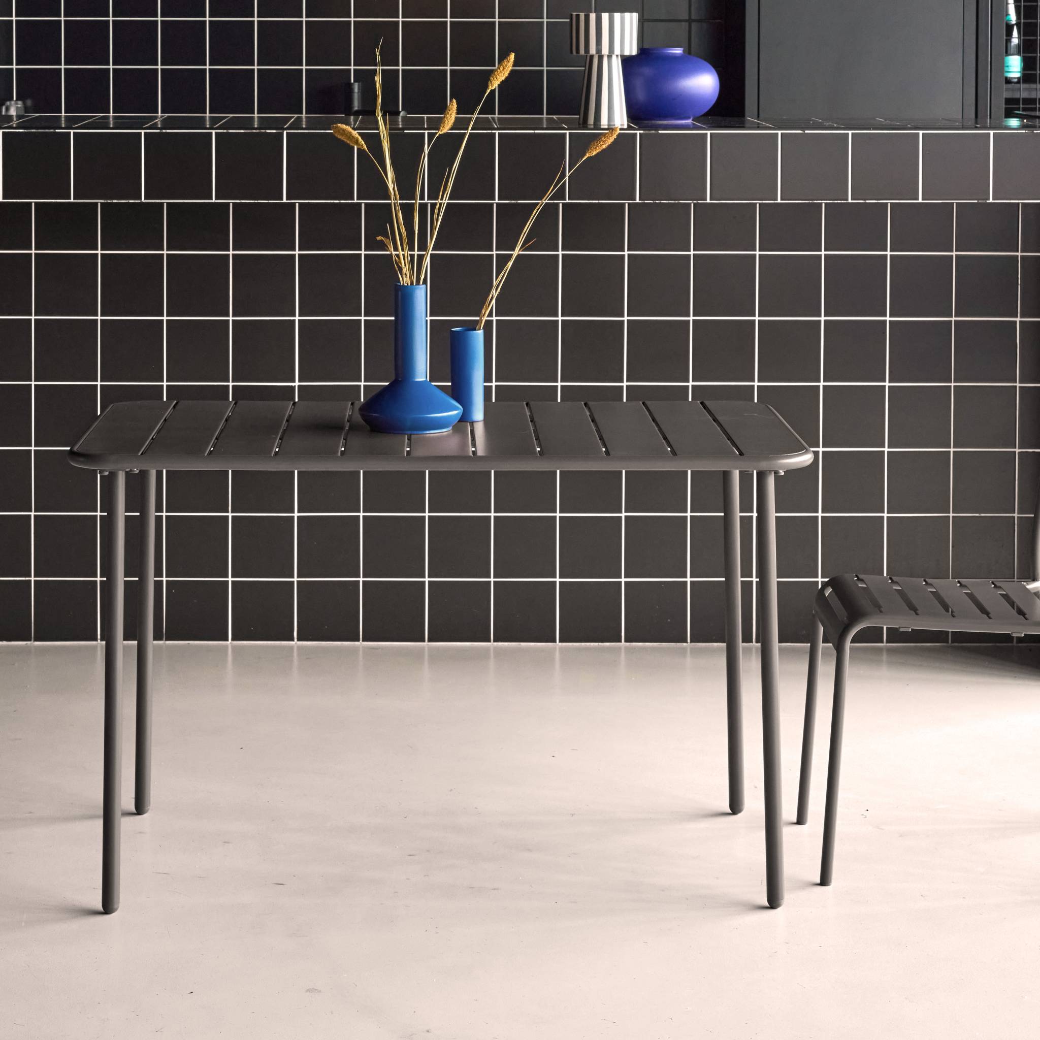 Table de jardin métal 4 places AMÉLIA