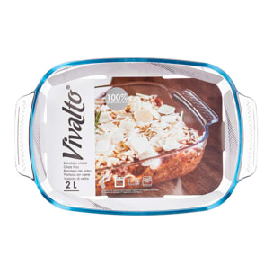 BANDEJA BOROSILICATO RECTANGULAR ASAS 2000ML