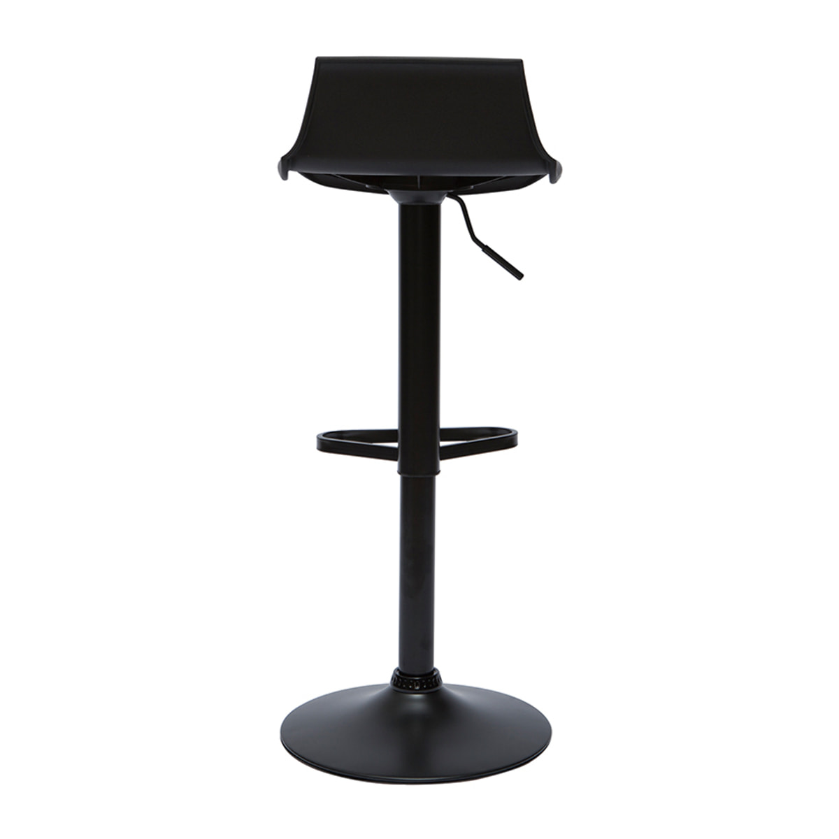 Tabourets de bar design réglables noirs 360° (lot de 2) KRONOS