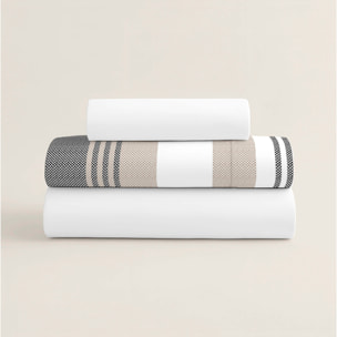 Juego de Sábanas Estampadas - 100% Algodón - Incluye 1 o 2 Fundas de Almohada + 1 Sábana Bajera - William