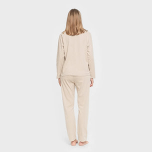 Pijama canale Raya Ancha lisa mujer