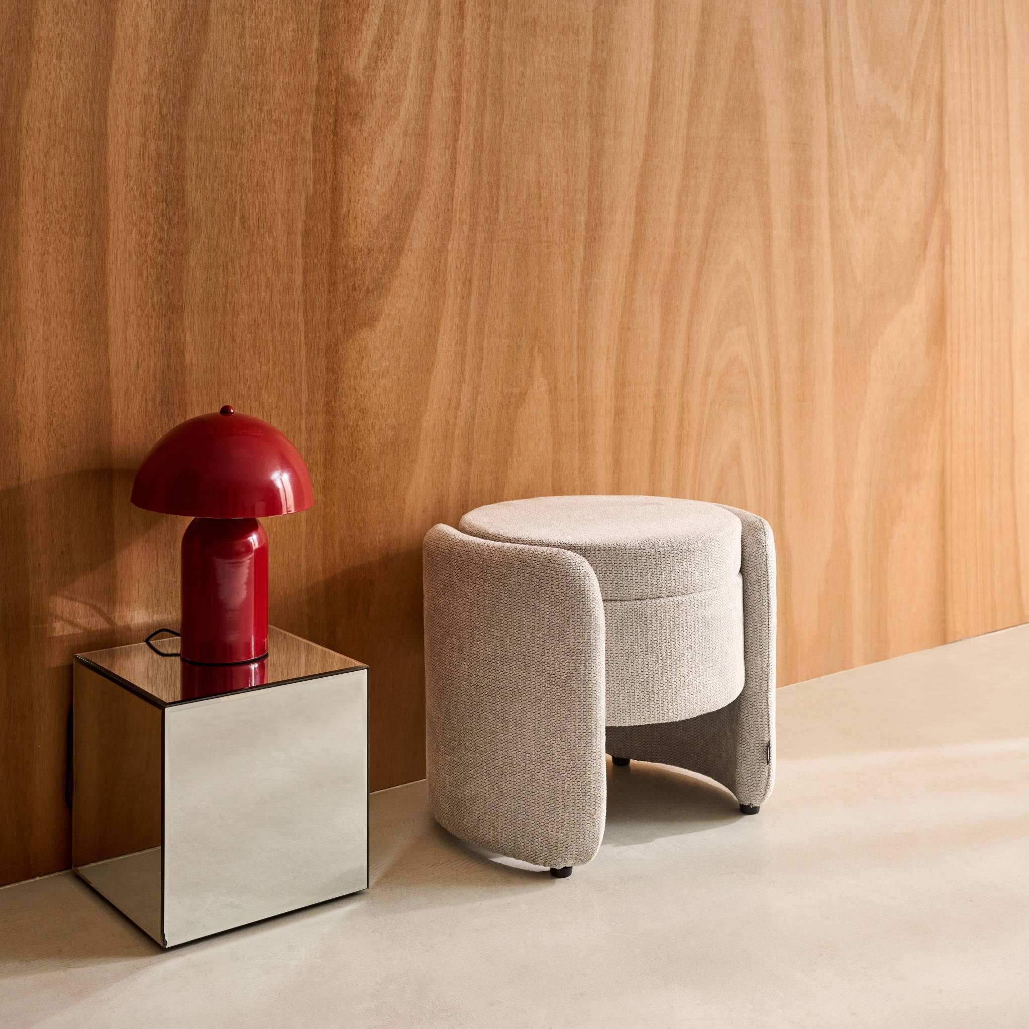 Tabouret coffre contemporain tissu KALO