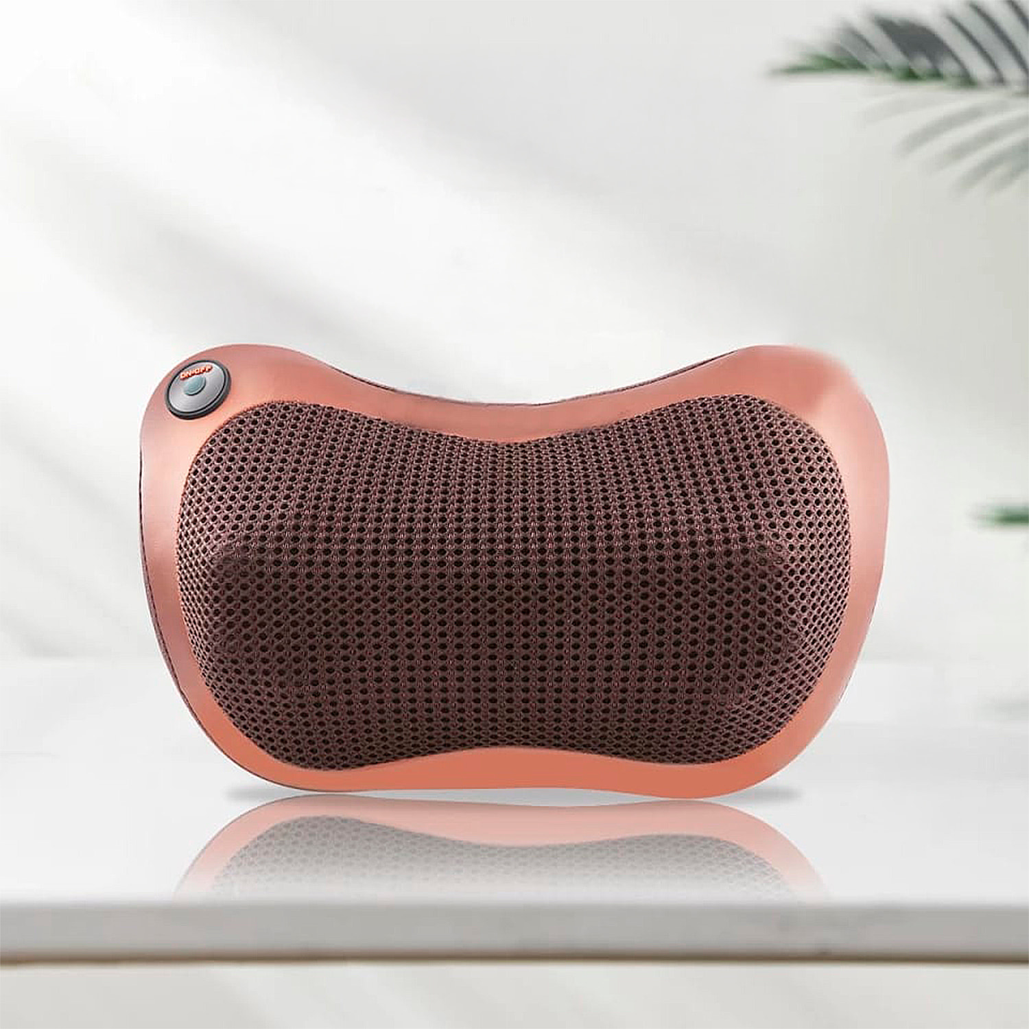 Almohada de masaje con 8 cabezales, masaje en ambas direcciones y calor infrarrojo.