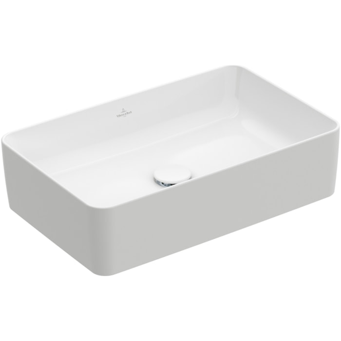 Vasque a poser rectangle Collaro Stone White CeramicPlus