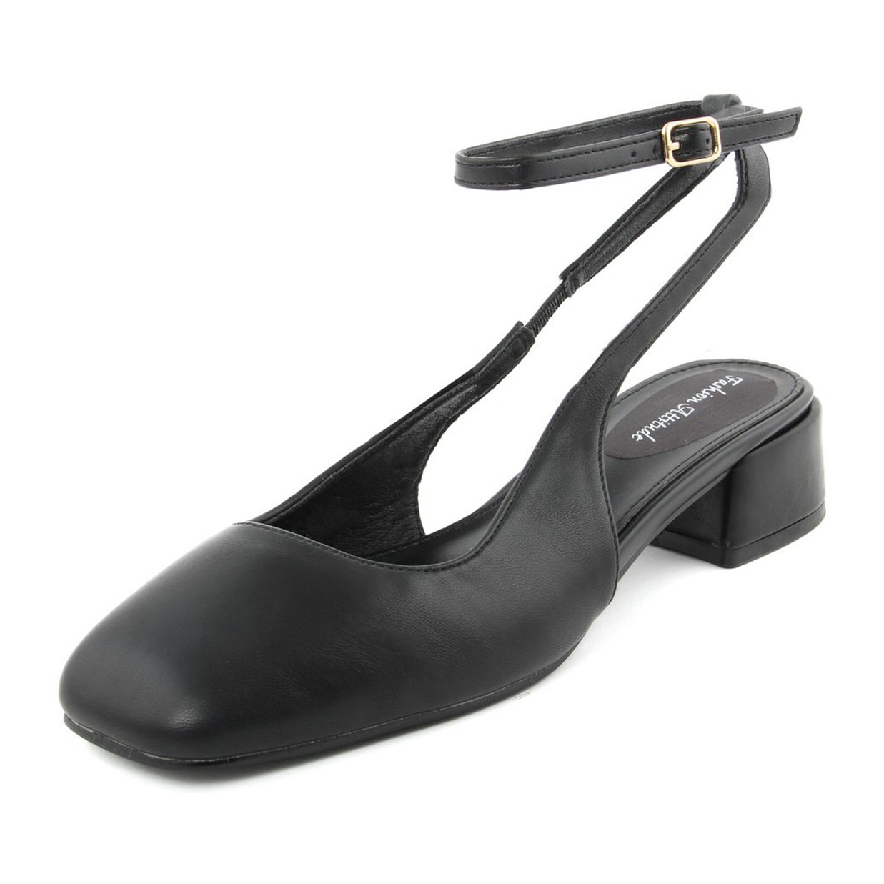 Slingback Donna colore Nero-Altezza tacco:4cm