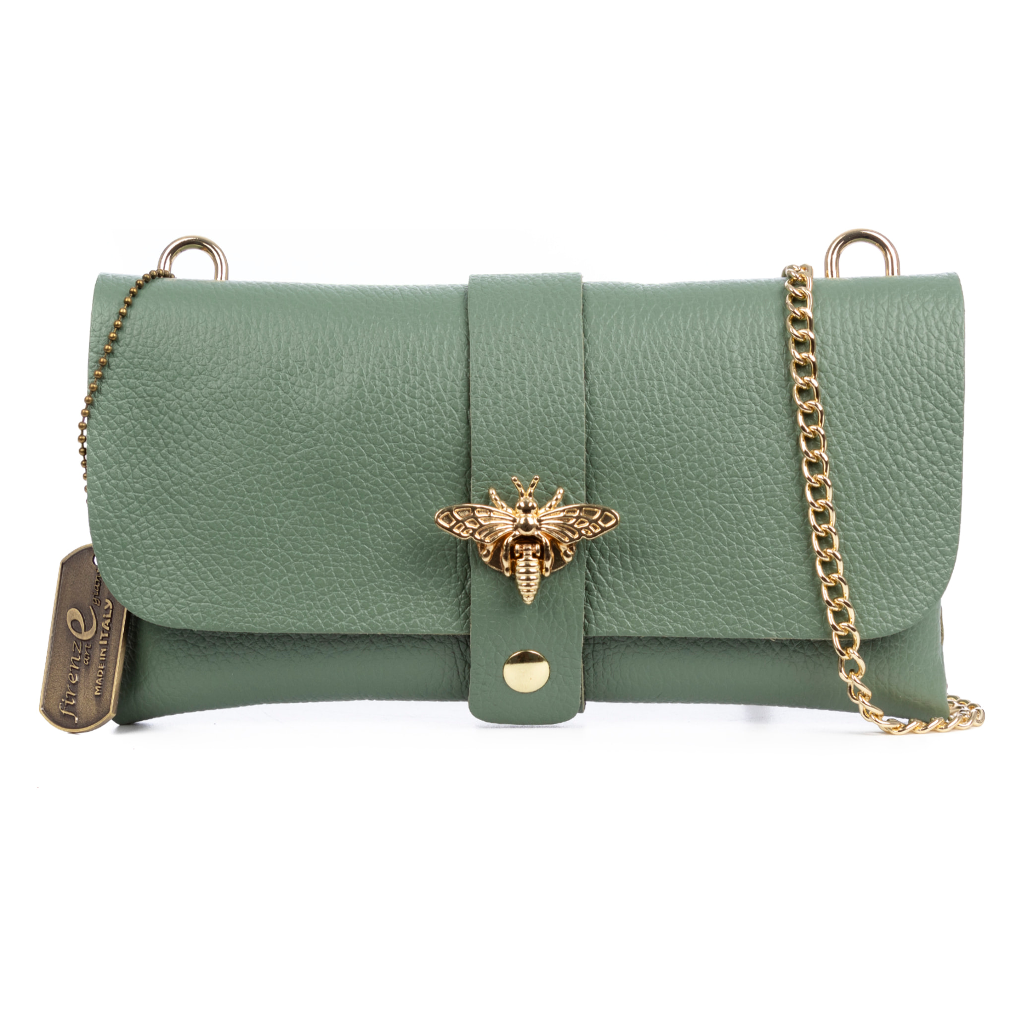 Amaseno borsa a spalla donna. Pelle autentica Dollaro.