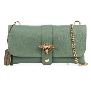 Amaseno borsa a spalla donna. Pelle autentica Dollaro.