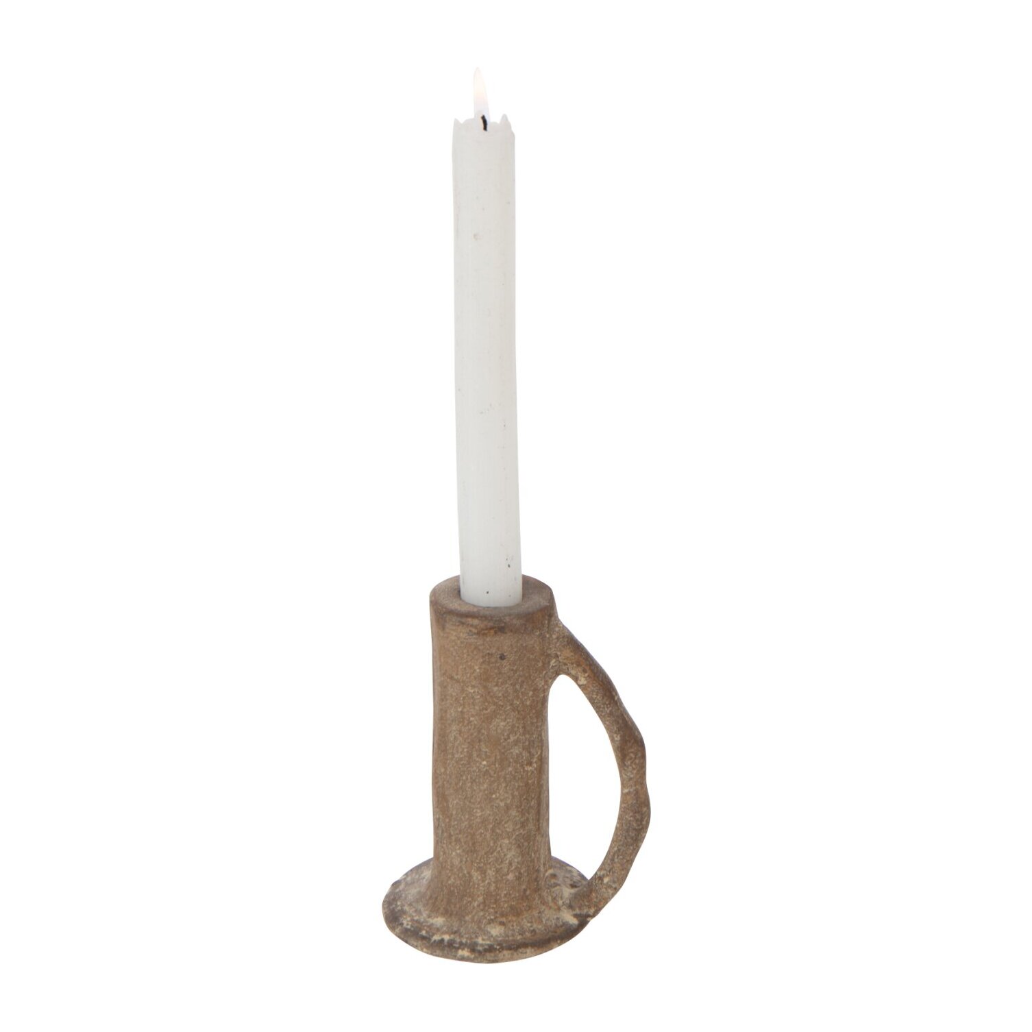 J-Line bougeoir - aluminium - brun