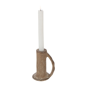 J-Line bougeoir - aluminium - brun