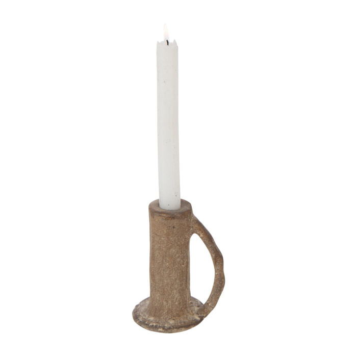 J-Line bougeoir - aluminium - brun