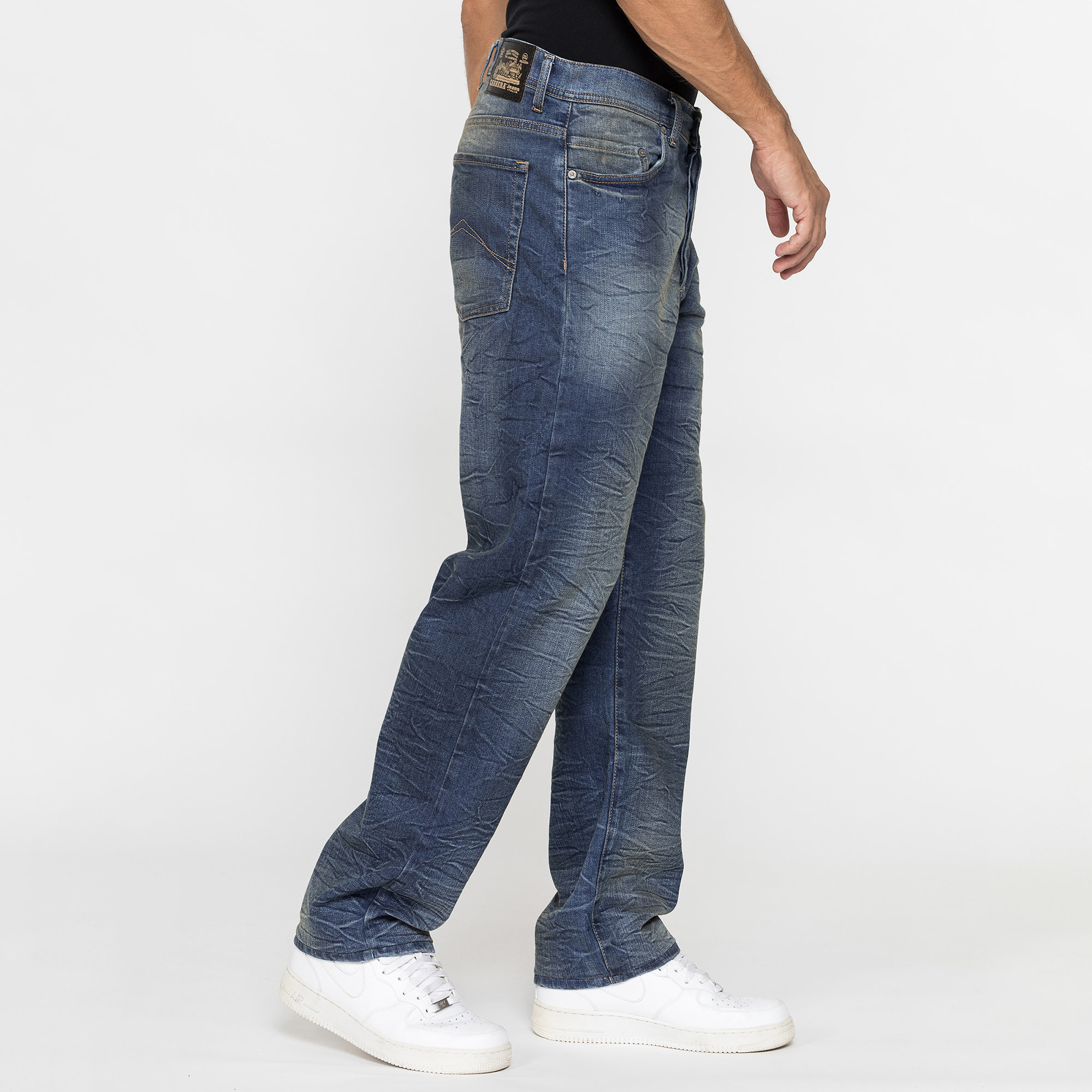 JEANS UOMO MOD. 702 STRAIGHT FIT IN DENIM STRETCH DA 12,5 oz.