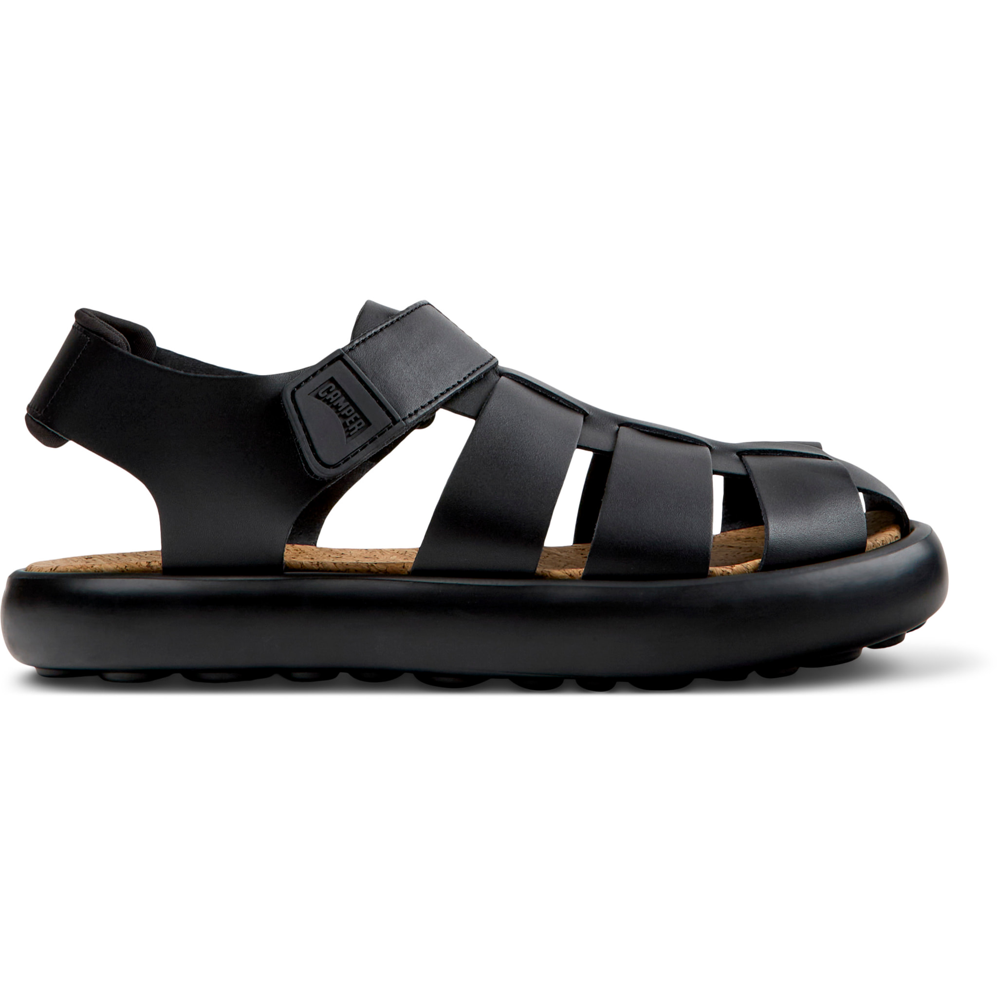 Sandalias - CAMPER Pelotas Flota Sandal - Negro - Cuero liso