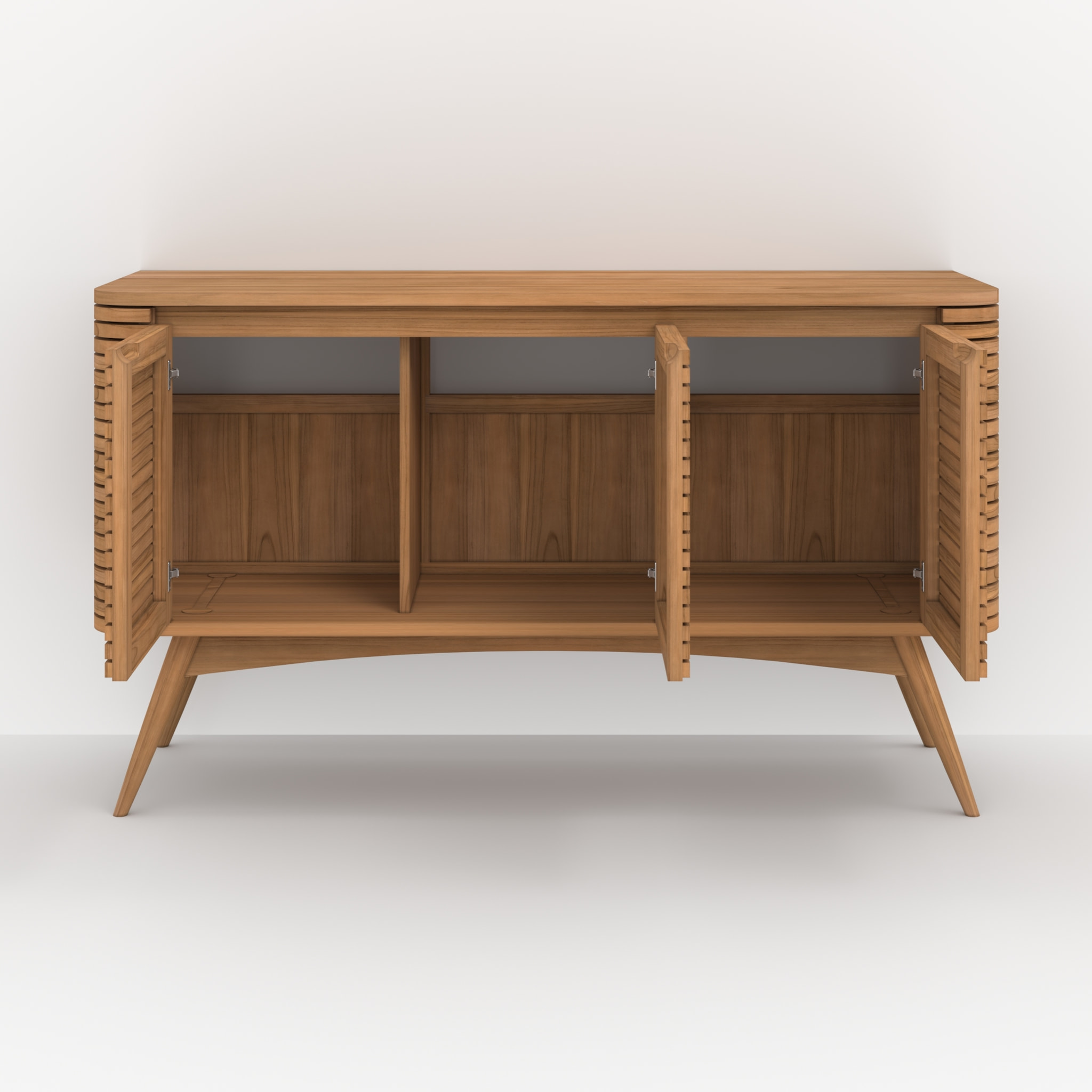 Meuble de salle de bain en bois de teck 140 cm - Auguste