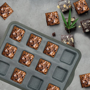 Moule à gâteaux 12 carrés en silicone fibre de verre Zenker