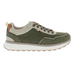 Armata di Mare Scarpe Uomo Sneakers Casual Stringate con Soletta Rimovibile in Memory Foam AMU S25D742 Khaki