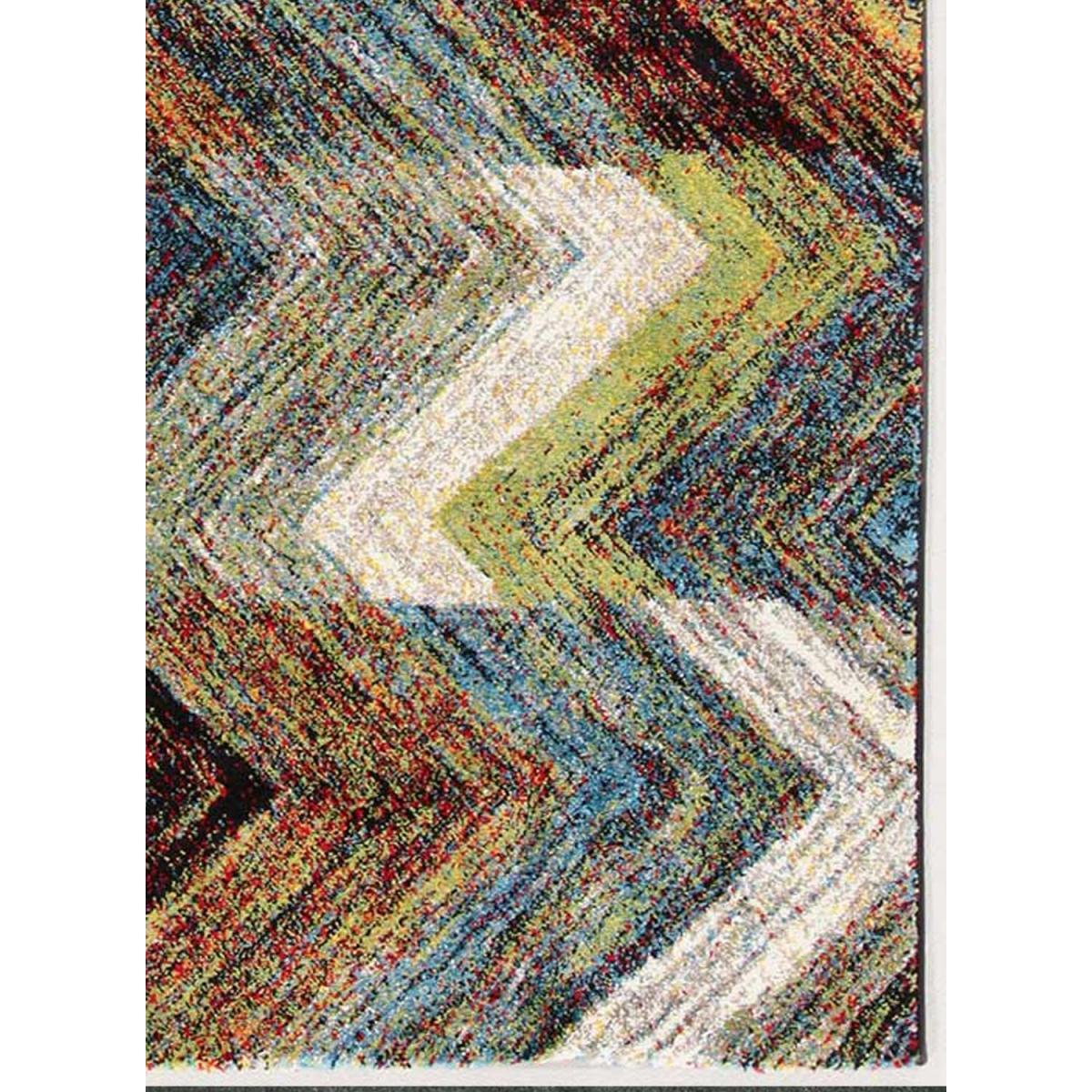 Tapis salon et chambre tissé motif géométrique FICU