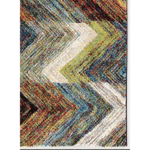 Tapis salon et chambre tissé motif géométrique FICU