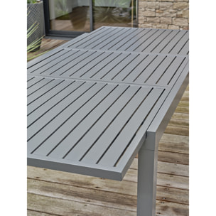 ORSINO - Ensemble repas de jardin 6 places - Gris anthracite