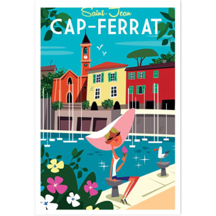 Poster du cap ferrat Affiche seule